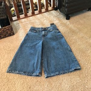 Denim coulette jeans never worn